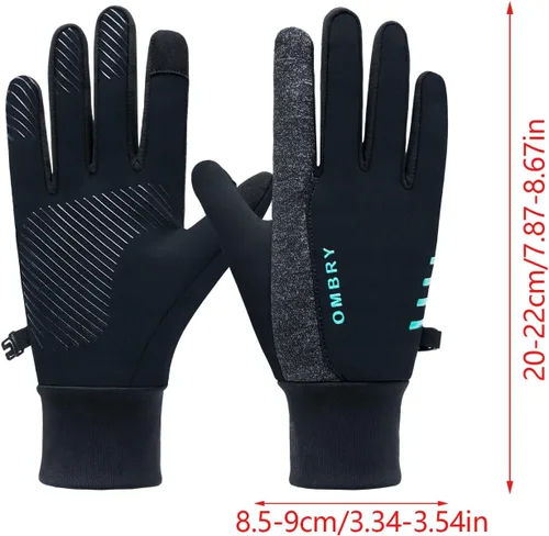 Vista 5 de Waterproof Insulated Glove, Windproof Cold Weather Gloves, Mens Biking Winter Glove of Cold Weather, Insulated Thermal Gloves, Cycling Thermal Men
