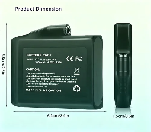 Vista 2 de Batería 300-10186 del reemplazo de 3.6V 7800mah para el panel de seguridad inteligente del comando de ADT