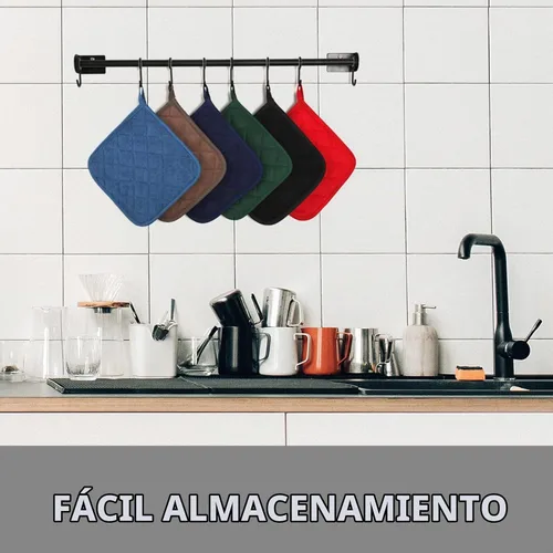 Vista 6 de Joyhalo Paquete de 4 soportes para ollas para cocina Aqua