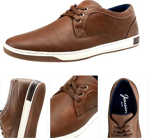 Vista 6 de Jousen Tenis informales a la moda para hombre
