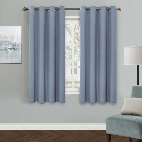Vista 150 de MYSKY HOME Cortinas Aqua para Armario para Entrada Cortina Opaca para Puerta para Sala de Estar Cortina Oscurecedora de Habitación con Ojales
