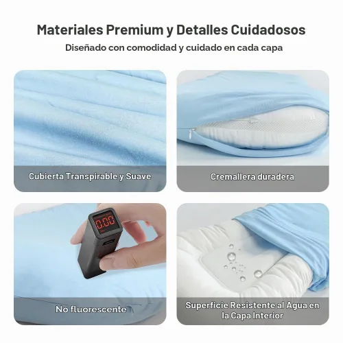 Vista 3 de Tumbona infantil, funda para nido de bebé, algodón suave e interior impermeable, asiento de piso para bebé para el tiempo boca abajo, tumbona
