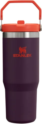 Vista 20 de STANLEY IceFlow 2.0 - Vaso con pajilla abatible con asa, 30 onzas, tapa giratoria y popote abatible, botella de agua a prueba de fugas, acero Tiza