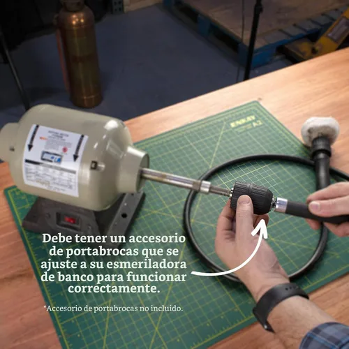 Vista 6 de ENKAY - Eje flexible resistente con portabrocas sin llave de 1/4 de pulgada, 56 pulgadas