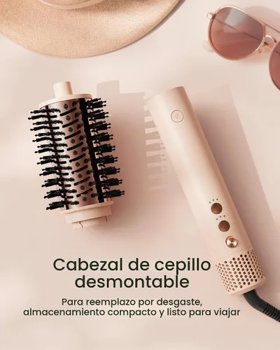 Vista 5 de AIMIKE HyperFlow - Cepillo secador de pelo de alta velocidad, secador de pelo de un solo paso y voluminizador, cepillo redondo de aire caliente
