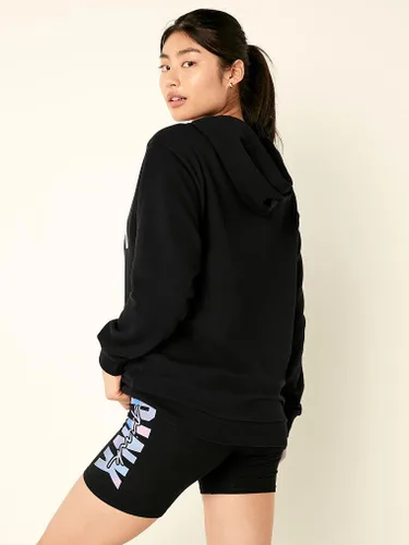 Vista 3 de Victoria's Secret Sudadera con capucha Campus de forro polar rosa (XS-XXL)
