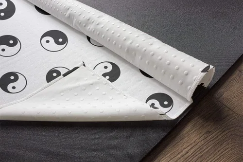 Vista 3 de Lunarable Yin Yang - Toalla para esterilla de yoga, unión de lados opuestos, con motivos orientales, filosóficos, antideslizante, absorbente