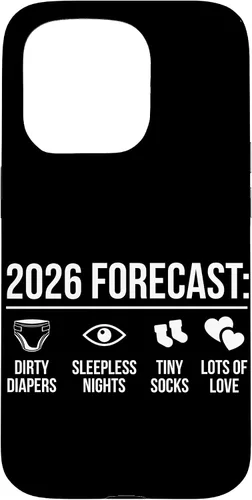Vista 14 de Funny New Parents Future Mom Dad to Be 2026 Expecting Couple Case for iPhone 17