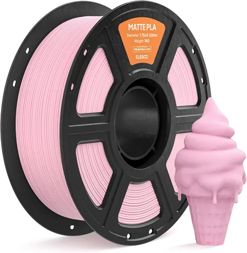 Vista 10 de ELEGOO Filamento de ácido poliláctico (PLA) mate 1.75mm Beige 1KG, filamento de impresora 3D de alta precisión, carrete de 1kg (2.2lbs) Compatible