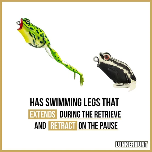 Vista 5 de Lunkerhunt Popping Frog - Señuelo de pesca