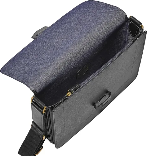 Vista 2 de Fossil Men's Lennox Leather Messenger Briefcase Work Laptop Bag for Men