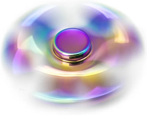 Vista 5 de Fidget Spinner de metal arco iris antiansiedad, alivia el aburrimiento, hiperactividad.