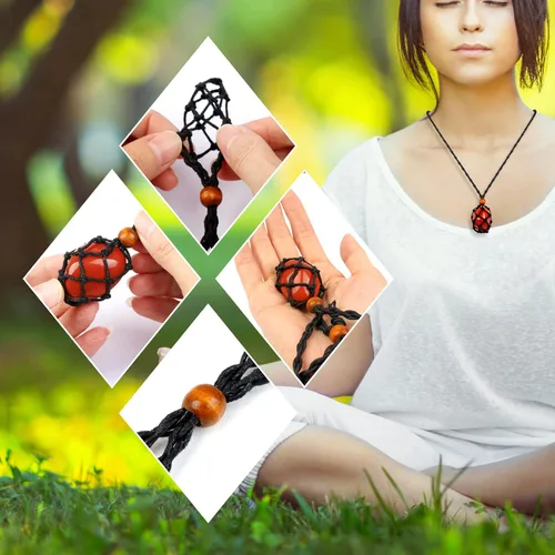 Vista 5 de Pirámide de orgón del horóscopo, juego de regalo de cristal curativo, piedras del signo del zodiaco a piedra natal complementaria, para astrología