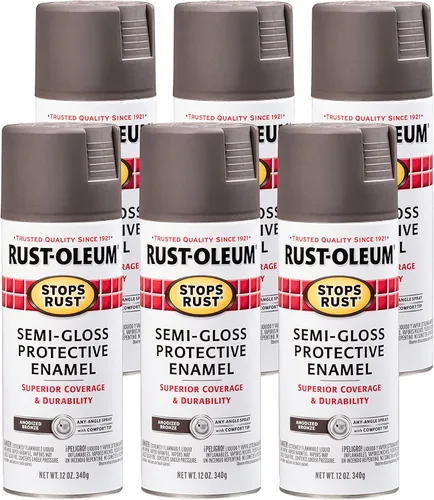 Vista 11 de Rust-Oleum 7776830 - Pintura en aerosol para prevención del óxido, 12 onzas, negro plano