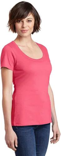 Vista 3 de District hecho de las mujeres Peso Perfecto de la cuchara tee _ _ _ _ _ _ _ _ _ _ Coral