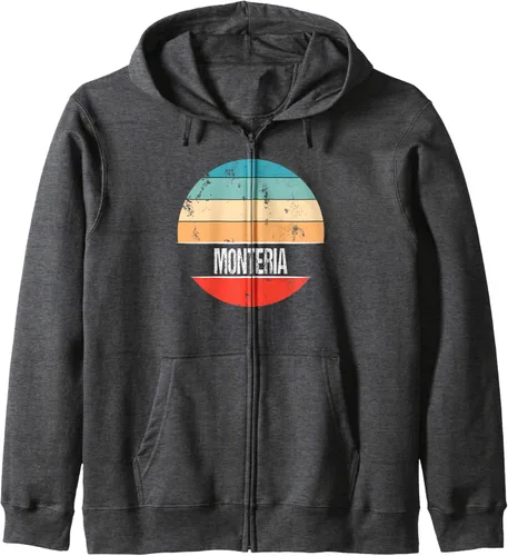 Vista 4 de Montería Colombia City Trip Zip Hoodie