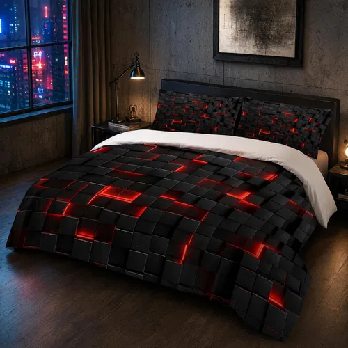 Vista 17 de Green Abstract Comforter Set Twin,Modern Grunge Bedding for Kids Boy Abstract 16