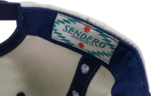 Vista 7 de Sendero Provisions Co. Parche bordado All Hat No Cattle Snapback Sombrero blanco roto, talla única, Blanco sucio