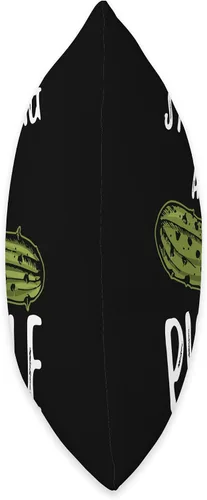 Vista 2 de The Stop Staring At My Pickle Shirt Store Company Stop Staring at My Pickle Shirt - Almohada sucia de Halloween, 16 x 16 pulgadas, multicolor