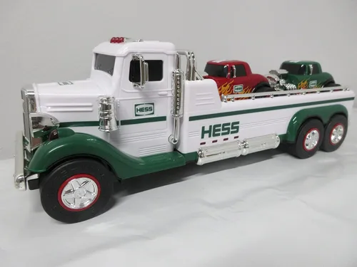 Vista 3 de Hess Camión de juguete 2022 Camión plano y Hot Rods