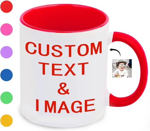 Vista 12 de Baosity Taza de café con foto personalizada, taza personalizada con imagen, texto, nombre, regalos personalizados para novio, novia, mejor amigo