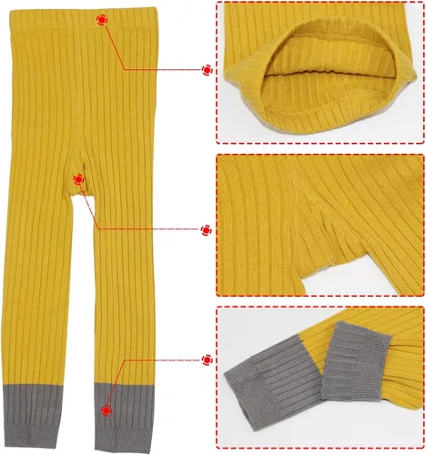 Vista 6 de BOOPH Pantalones de leggings ajustados sin pies para niñas de 1 a 8 años
