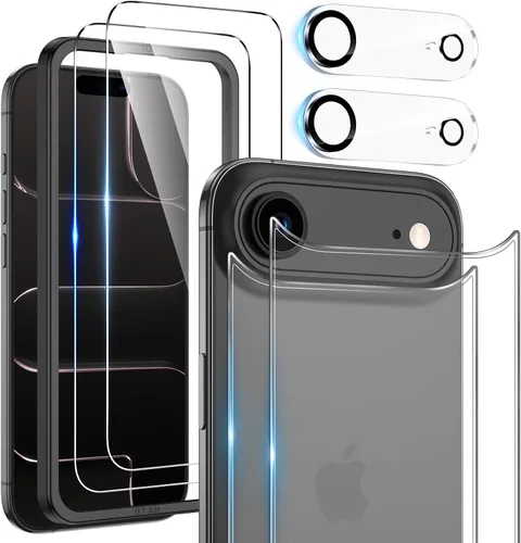 Vista 14 de Maxdara [6 en 1] Protector de Pantalla para iPhone 14 Pro (6.1 pulgadas), Paquete de 2 Protectores de Pantalla Trasera para iPhone 14 Pro
