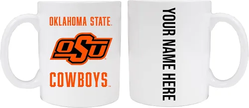 Vista 7 de Collegiate - Taza de cerámica personalizada de 8 onzas con tu nombre en la parte posterior (negro) Producto oficial universitario