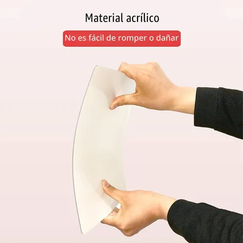 Vista 2 de iCAGY Lámina de espejo autoadhesiva de acrílico para pared, plástico sin vidrio, azulejos de espejo de seguridad para niños, rectángulo de pared, 6