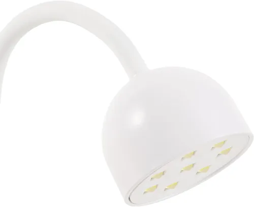 Vista 8 de Lámpara LED de uñas de gel de 24 W para uñas de gel con cable de alimentación, diseño de cuello de cisne flexible y uso de manicura en el hogar