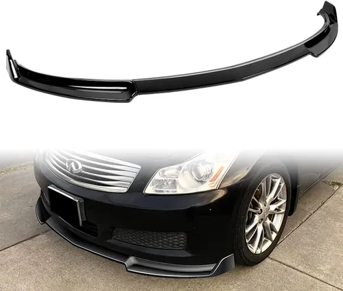 Vista 8 de EPARTS - Parasol de fibra de carbono real para parabrisas trasero, alerón compatible con Infiniti G35/G37 Sedan 2007-2009 solo (pintado negro)