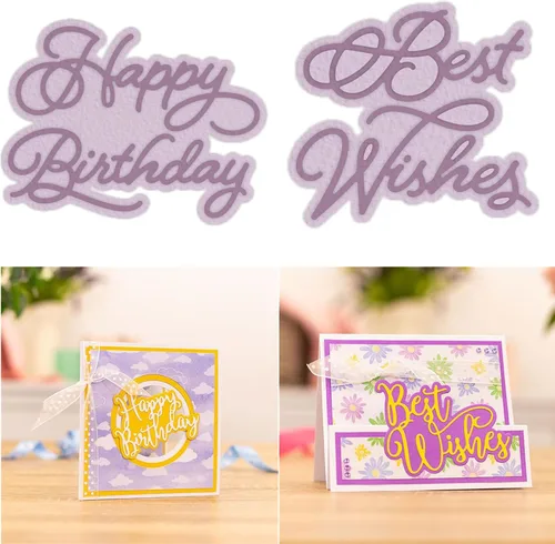 Vista 13 de 2 troqueles de corte de metal para tarjetas alfabetos, letras de metal para álbumes de recortes, manualidades, plantillas de grabado en relieve