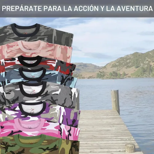 Vista 6 de Rothco Kids Camo T-Shirt Camuflaje del bosque