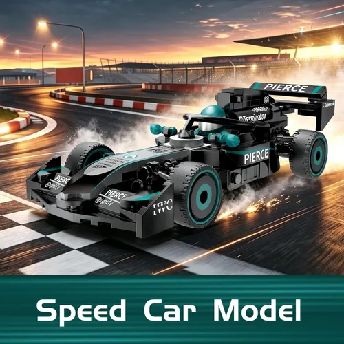 Vista 6 de Set de construcción de autos de carreras estilo fórmula para Ib1077
