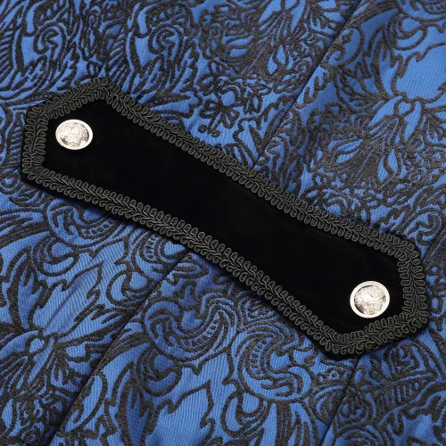 Vista 7 de Chaqueta steampunk para hombre, estilo gótico, victoriano, abrigo de túnica