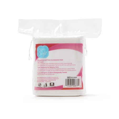 Vista 3 de Simply Soft Almohadillas limpiadoras de algodón jumbo, 100% algodón puro, almohadillas grandes de algodón de 3.5 x 4.5 (200 unidades)