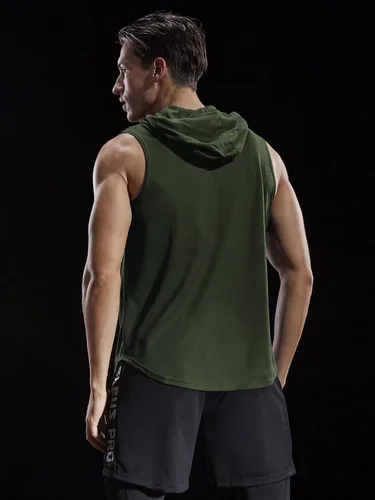Vista 2 de NELEUS Dry Fit - Camiseta deportiva sin mangas para correr con capucha