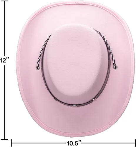 Vista 2 de Sombrero de vaquero de tamaño bebé, sombreros de vaquera para bebé, 1 pieza, sombreros de vaquero para fiesta infantil, sombreros de vaquero