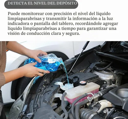 Vista 6 de Sensor de líquido para limpiaparabrisas de automóvil, sensor de líquido para limpiaparabrisas compatible con Nissan 350Z 370Z GT-R Quest Maxima