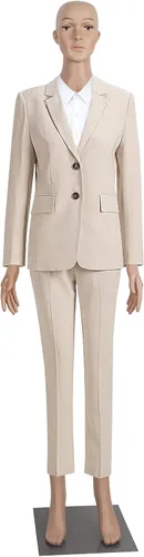 Vista 11 de Maniquí femenino negro con forma de vestido de cuerpo completo de 70 pulgadas, maniquíes ajustables, modelo de vestido de plástico, soporte de negro