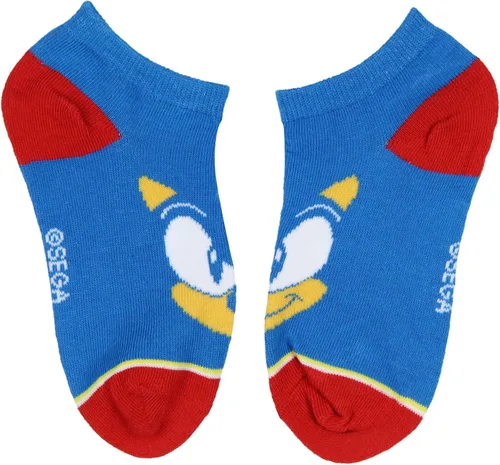 Vista 3 de Sega Sonic The Hedgehog - Calcetines de tobillo para niños y jóvenes, 4 pares, Multi