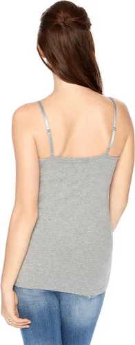 Vista 2 de Maternidad Maternity - Camiseta de lactancia sin mangas, clic de apertura, para mujer