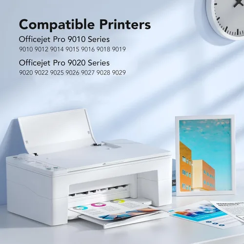 Vista 3 de Paquete combinado de cartuchos de tinta 962XL, repuesto compatible con cartuchos de tinta HP 962XL 962 para usar con impresoras HP OfficeJet Pro