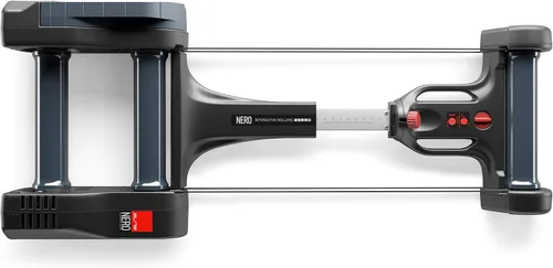 Vista 3 de Elite Nero Interactive Roller - Entrenador inteligente para bicicleta con doble volante, simulación de gradiente del 7%, conectividad ANT+