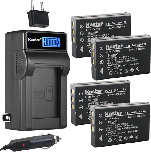 Vista 7 de Kastar Cargador de batería de CA LCD FNP-120 compatible con cámaras Ordro HDV-V12, HDV-V88, HDV-Z7, HDV-Z10, HDV-Z16, HDV-Z79, HDV-108, HDV-760