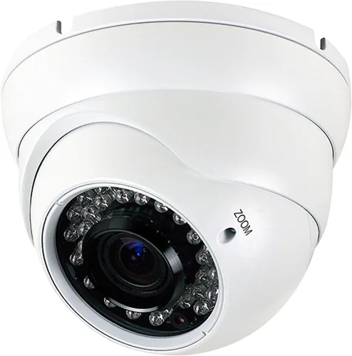 Vista 7 de Cámara CCTV analógica HD 1080P 4 en 1 (TVI/AHD/CVI/CVBS) Cámara domo de seguridad al aire libre, enfoque manual de 0.110 in-0.472 in, lente Gris