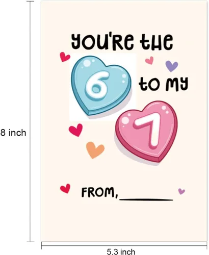 Vista 2 de 67 tarjetas divertidas de seis siete memes para novia, esposa, tarjeta del día de San Valentín para novio y esposo, 67 regalos para ella, regalo
