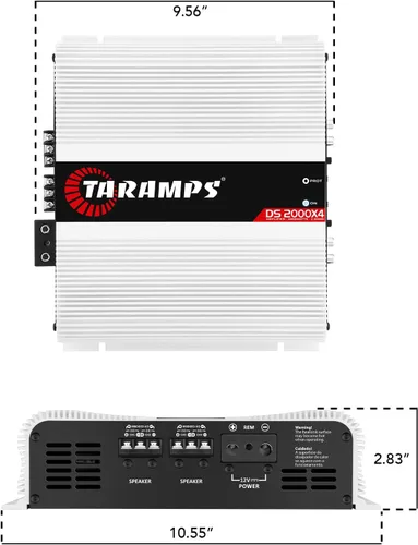 Vista 6 de Taramps DS 2000X4 2 Ohms 2000W RMS Amplificador de audio para coche de 4 canales