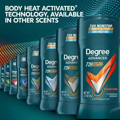 Vista 3 de Degree Men Advanced Protection Desodorante antitranspirante, Adventure, 2.7 oz, paquete de 2