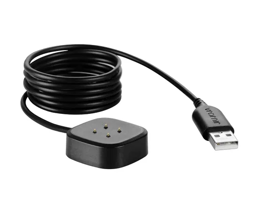 Vista 2 de Magnetismo fuerte compatible con cargador Fitbit Versa 3/4/Sense 1 2, cable de soporte de base de carga de repuesto para reloj inteligente